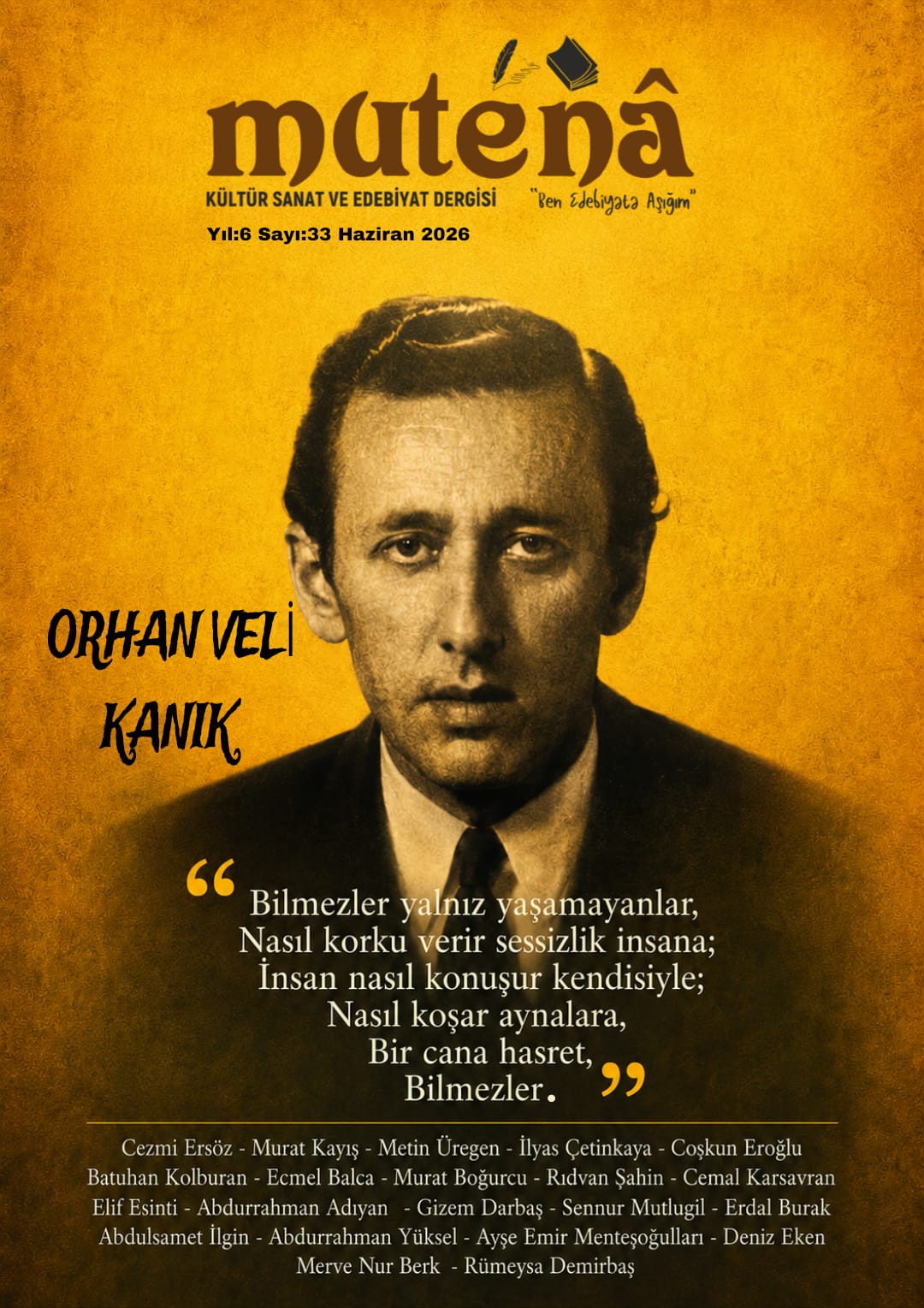 Mutenâ Kültür Sanat ve Edebiyat Dergisi - Haziran Sayısı 2026